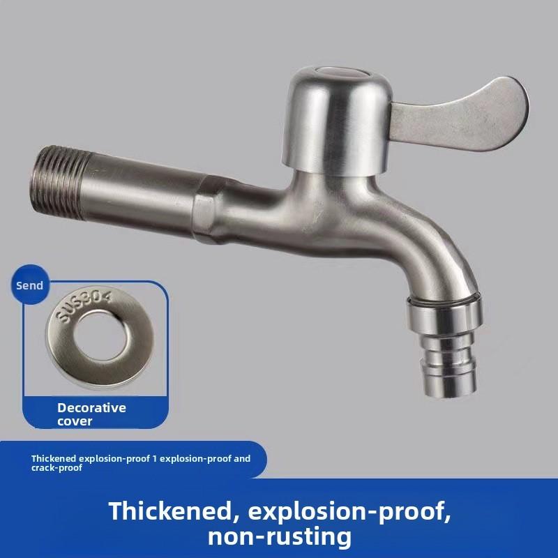 Směšovací vodovodní baterie ze slitiny zinku se dvěma vývody pro domácí koupelnu, prádelnu a balkonové rozvody