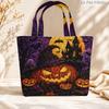 1 Stück Halloween Fledermaus Kürbis gesteppte Tragetasche Große Kapazität Leichte Damen Umhängetasche für Reisen & Einkaufen