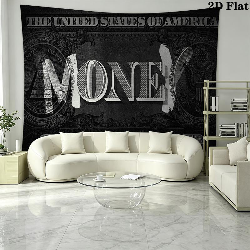 Currency Pattern Home Decor Tapestry, Wall Hanging, Decorative RV Wall Cloth.MGT0918313
