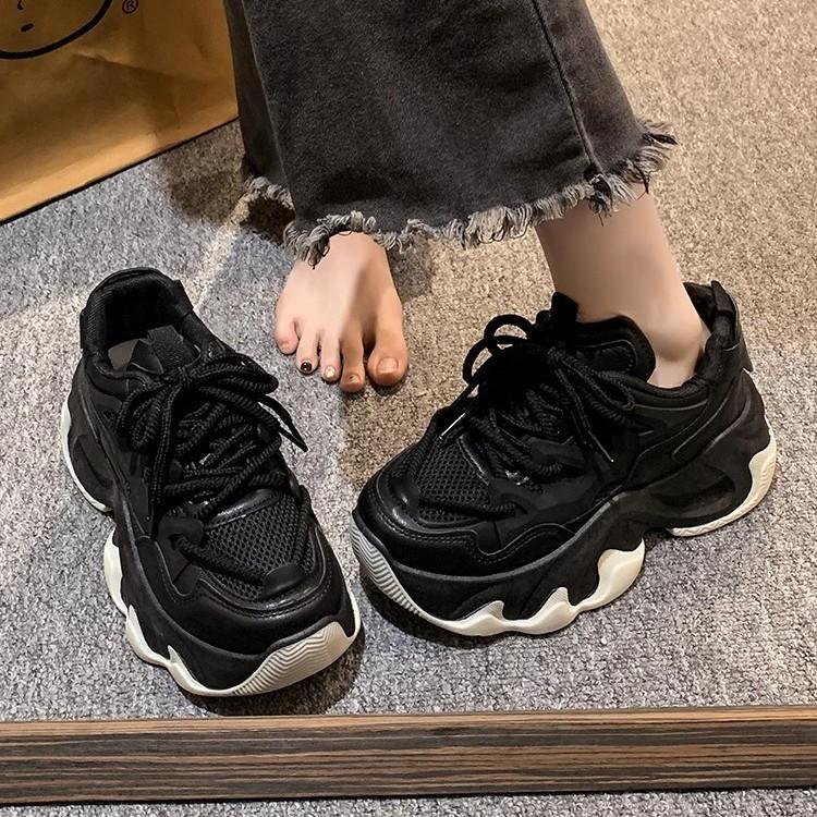 Spring and summer popular dad shoes women's 2025 new shoes women's shoes ins trendy versatile thick-soled heightening women's sports shoes