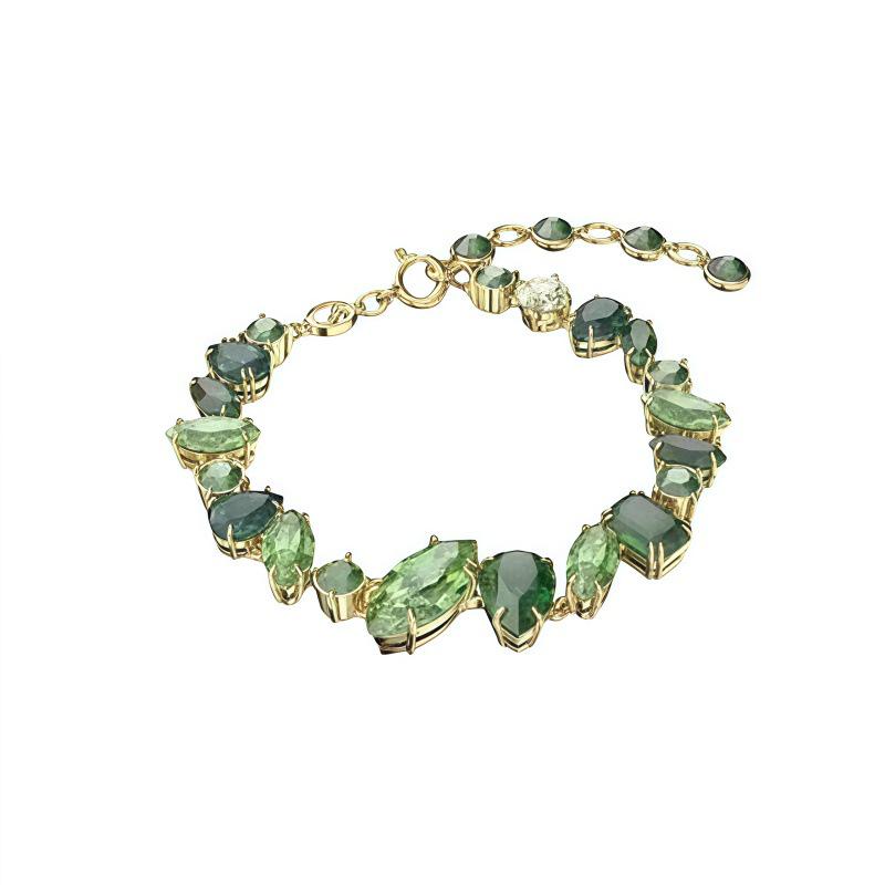 Gema Series 520 Dopamine Candy Color Block Clavicle Chain Women's Iridescent Crystal Necklace