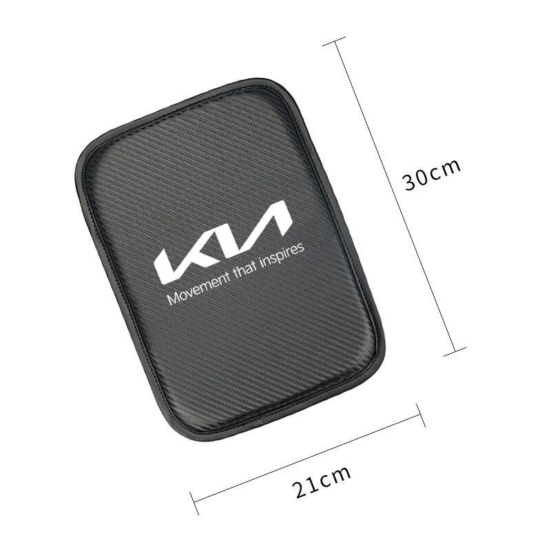 1PCS for Kia Car Armrest Pad Covers Auto Seat Armrests Storage Protection Cushion Rio Ceed Sportage Cerato Soul Picanto car kxnhz00