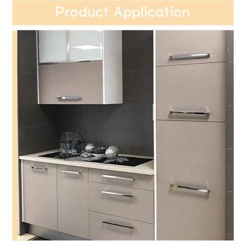 TOOLSAVING Stainless Steel Drawer Pull Handles, Door Handles, Cupboard Handles, 128mm Wheelbase, Cabinet Pull Handles, Set of 6