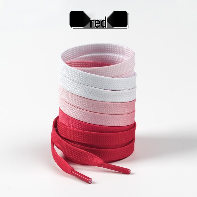 Colorful Gradient Shoelaces for Air Force 1, Skate, and White Casual Shoes (1 Pair)