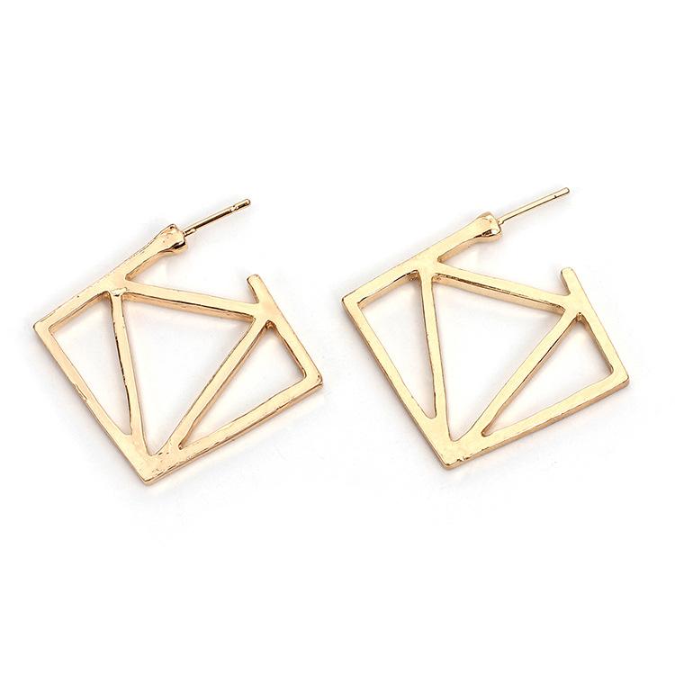 2019ins personalized fashion cat earrings, European and American exaggerated geometric irregular earrings earrings