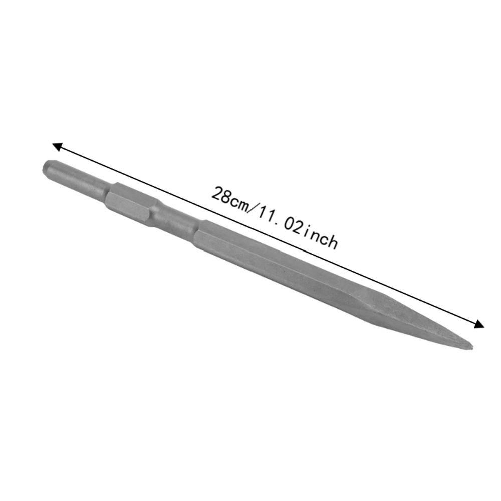 Wide Flat Edge Grooving Chisel 40Cr Alloy Steel Masonry Chisel Bit For Hammer Drill