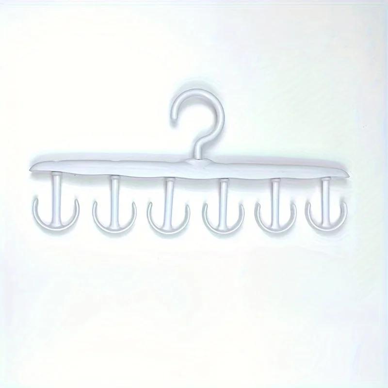 1pc Multi functional rotating clothes hanger, suitable for underwear, hats, bags, and scarves