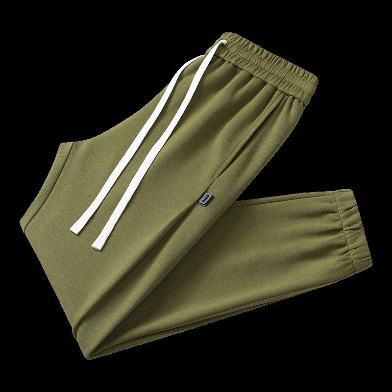 Spring and Autumn Fashion Men's Leggings, Plus Size Men's Pants, Loose Casual Sweatpants Straight Tube Pants