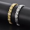 2026 Four-leaf Clover Diamond-encrusted Magnet Bracelet Light Luxury Fashion Magnetic Energy Jewelry Couple Bracelet