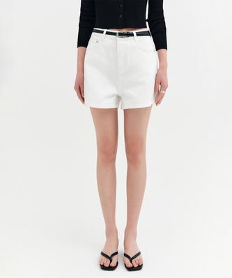 Lugkaeseuteu Nadia Summer Denim Shorts_White