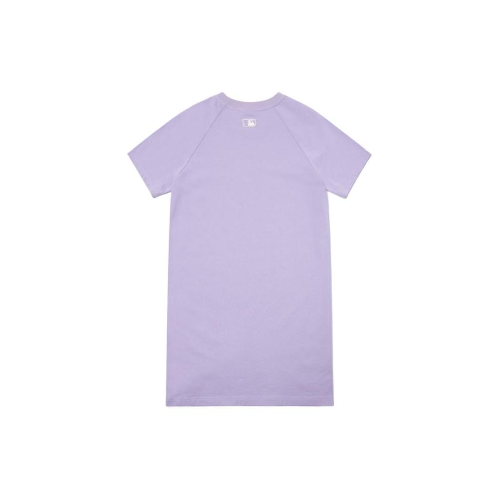 New MLB Short Sleeved Dresses Women's Purple 3FOP00423-07LDL