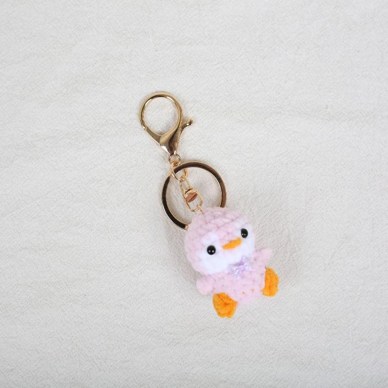 1 Stück Mini-Häkelpinguin-Anhänger Handgemachter Pinguin-Schlüsselanhänger Gestricktes Tier Handy-Anhänger Geschenk