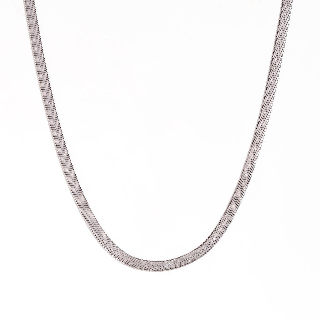 MamacitaSlay water wave chain snake chain Women's stainless steel necklace Bracelets Belly Chain Various styles Jewelry