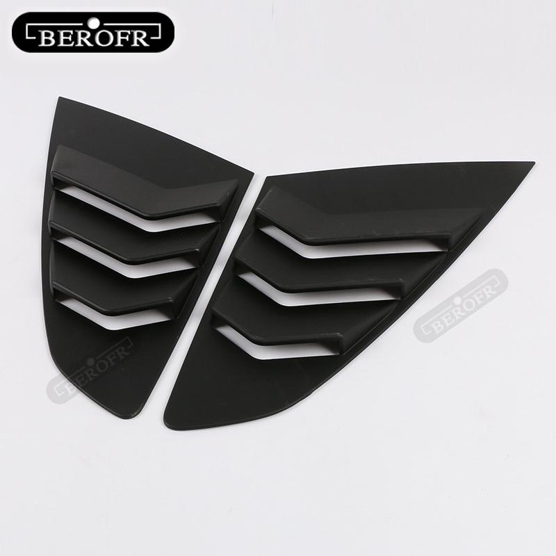 For Volkswagen CC Carbon Fibre Look Style Car Side Window Scoop Cover Five Slot Open Lpuvers Cover Vent