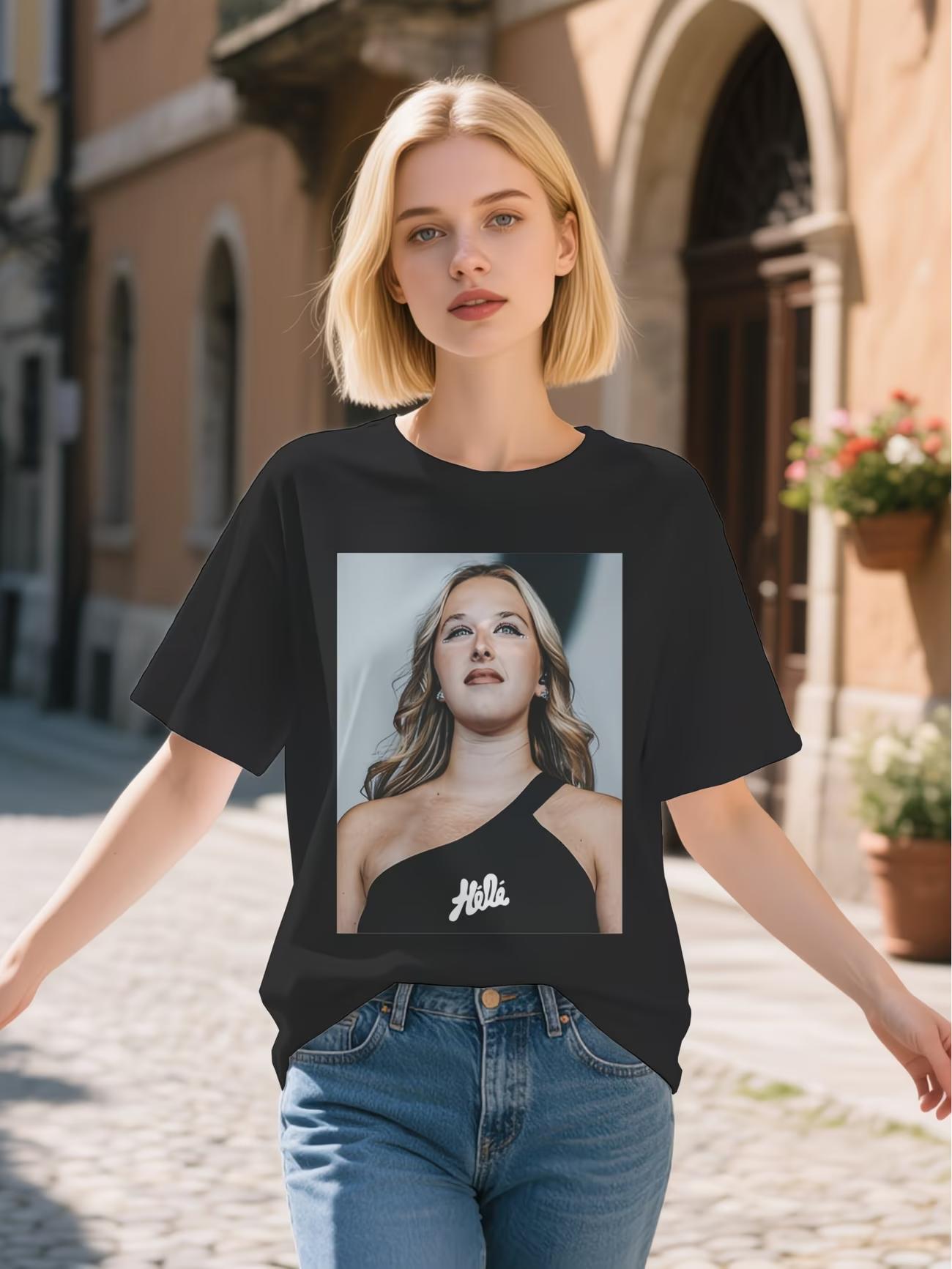 

Fashion Fans Gift Héléna Bailly Helena Graphic T Shirt Womens Unisex Cotton Tee Summer Spring Vintage Harajuku Oversize Streetwear S