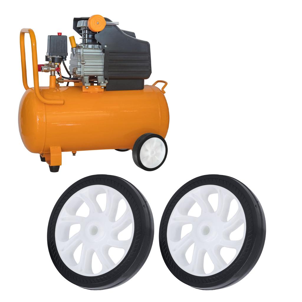 2PCS Air Compressor Wheel ABS and Rubber Universal Air Compressor Wheel Replacement