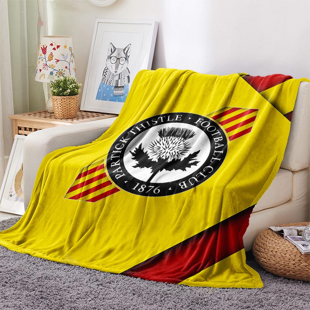 Partick Thistle F.C Flannel Blanket, High quality Comfortable for All Seasons, Home Decor, Warmth and Comfort