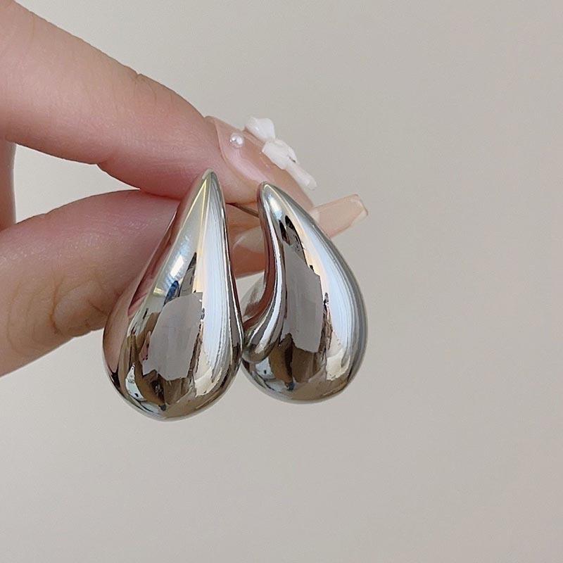 Neue trendige klobige Wassertropfen-Ohrringe für Frauen Persönlichkeit glänzende Tropfenohrringe Boho Teardrop-Ohrringe Mädchen Modeschmuck Geschenke