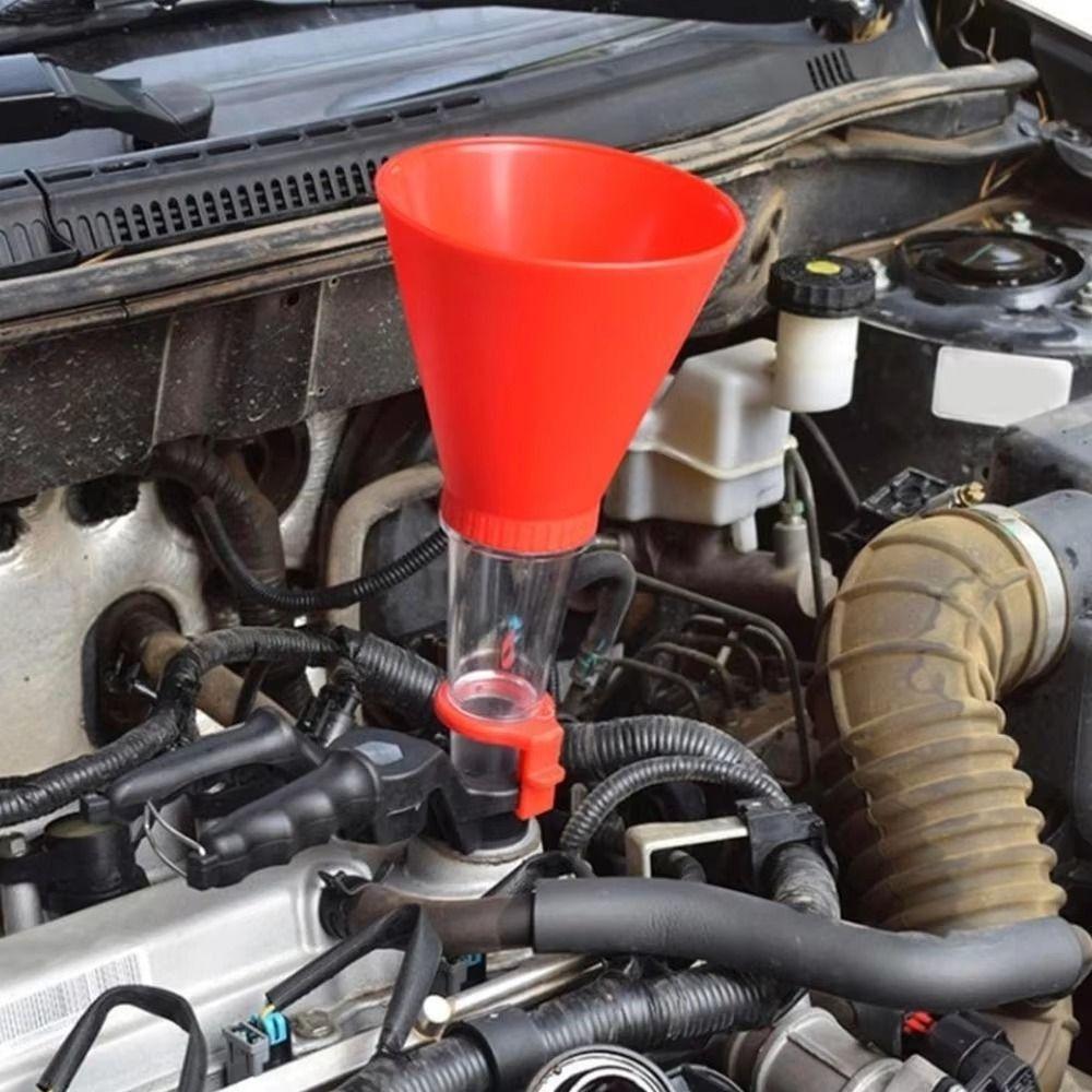 Leak-Proof Car Refueling Funnel Threaded Type Oil Filling Kit  DIY Essential