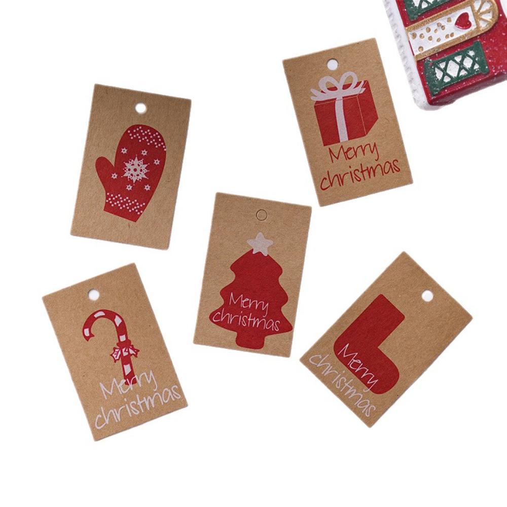 Kraft Paper Tags Handmade Diy Decoration Tags Christmas Packaging Tags Cute For Christmas Party Festival Crafts Decoration