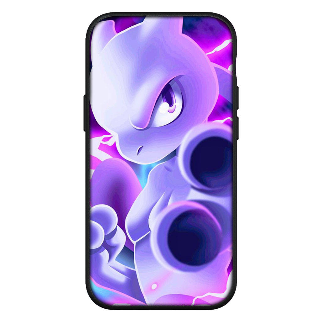 Cover voor iPhone 16 15 14 Xiaomi Redmi Note 13 12 11 Pro Max X 10 8 9 XR Samsung Galaxy S24 S23 A15 13C OPPO Huawei Pokemon Mew Pikachu Twee telefoonhoesjes