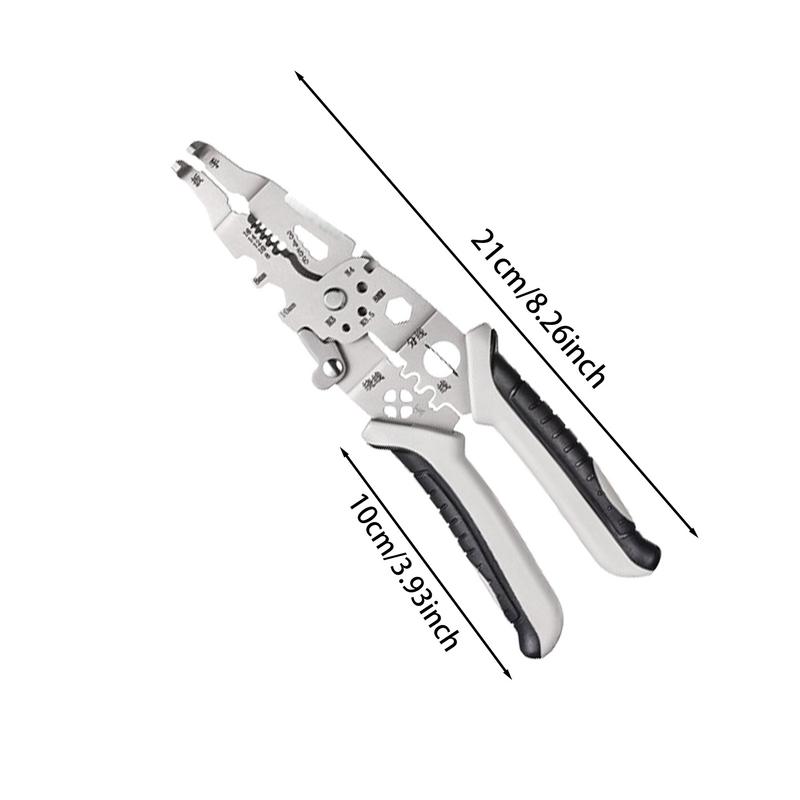 10 In1 Multifunctional Wire Strippers For Electricians  Cutting Pliers Wire Stripping Pliers Metal Hand Tool for 8/10/12/14/16mm