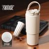 Large Capacity 316 Stainless Steel Insulated Travel Mug with Ceramic Liner and Straw