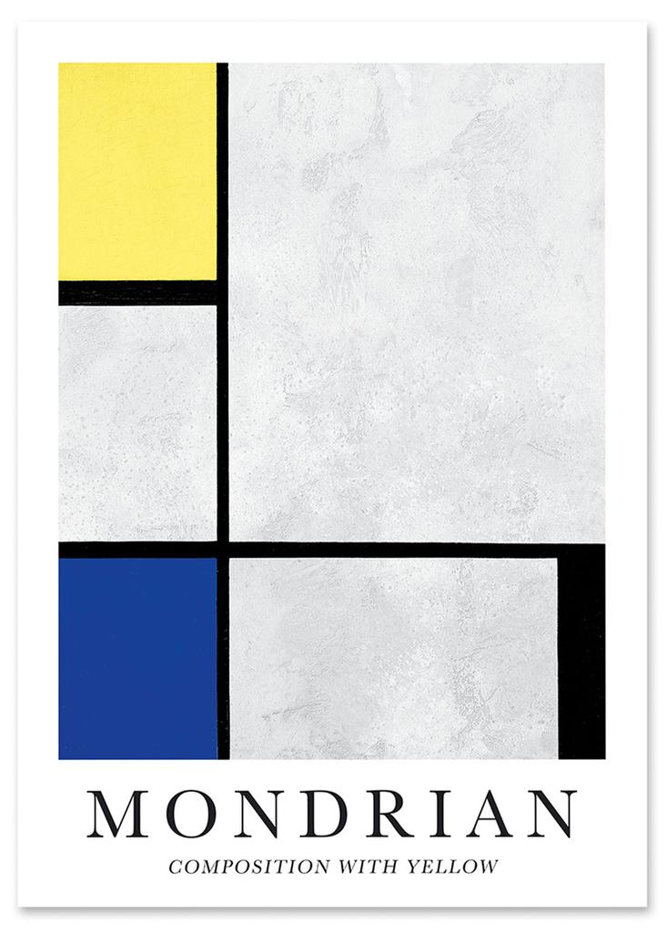 Poster Mondrian Composition