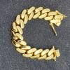 Men's 22mm Cuban Link Bracelet Hip Hop Heavy Brass Miami Cuban Link Chain Chunky Bracelet Jewelry for Boy Gift Drop Shipping