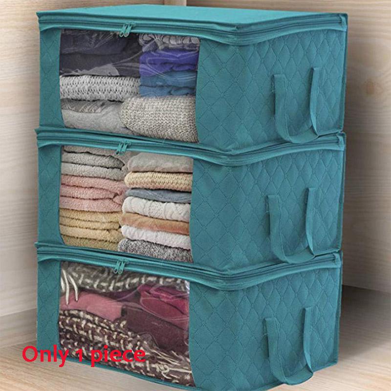 1PC Anti-dust Wardrobe Clothes Storage Box Foldable Home Storage Organizer Bags Portable Storage Bags