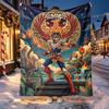 Saint Seiya Pattern Blanket for Home Decoration, Bed, Sofa, Car Travel, Camping, Suitable for All Seasons, Birthday Christmas Gift