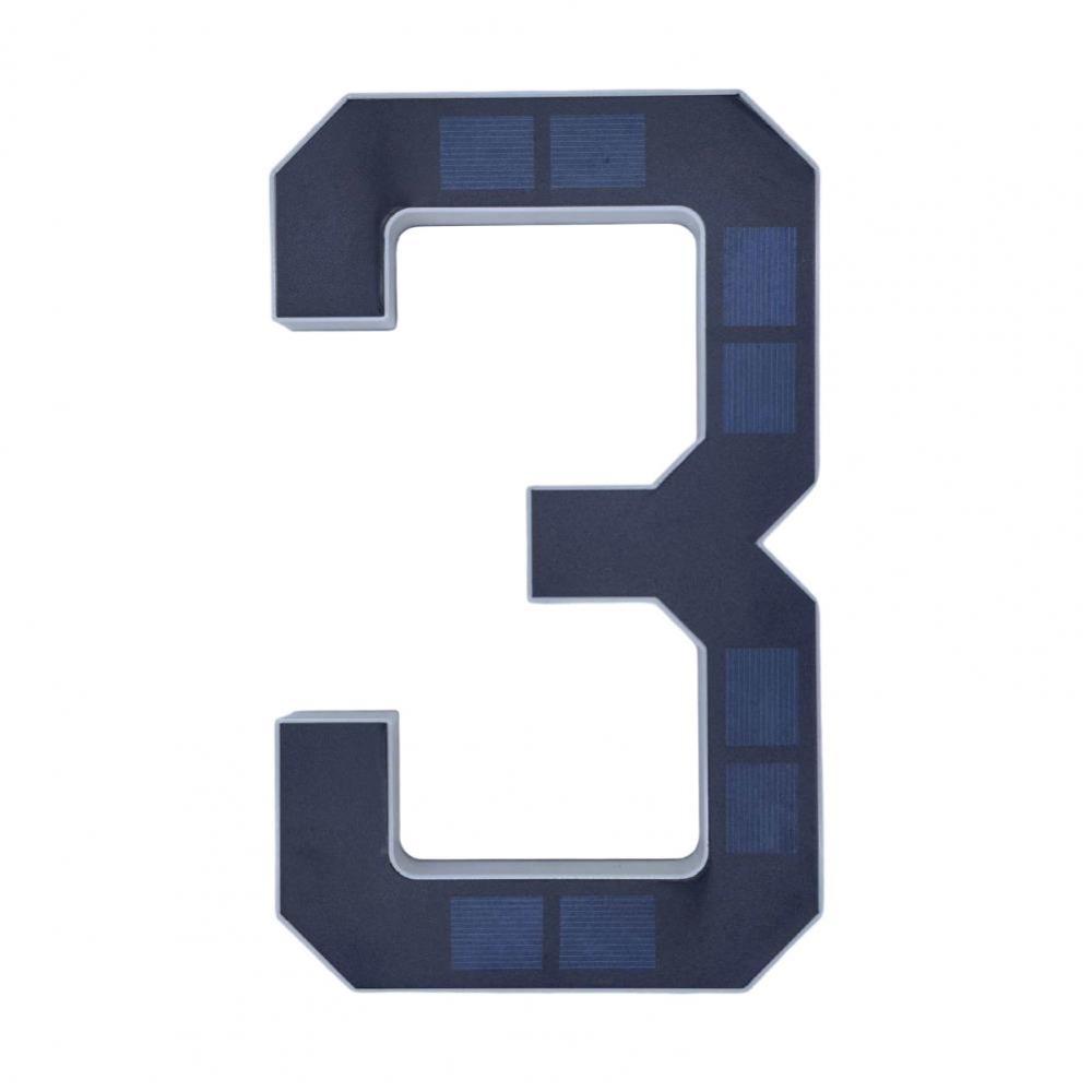 6.7IN Solar Lighted House Numbers Light No Wiring Solar Digital Doorplate  Party Centerpiece