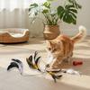 Cat Feathers Teaser Wand Replacement Heads Extendable Design for Pet Entertainment