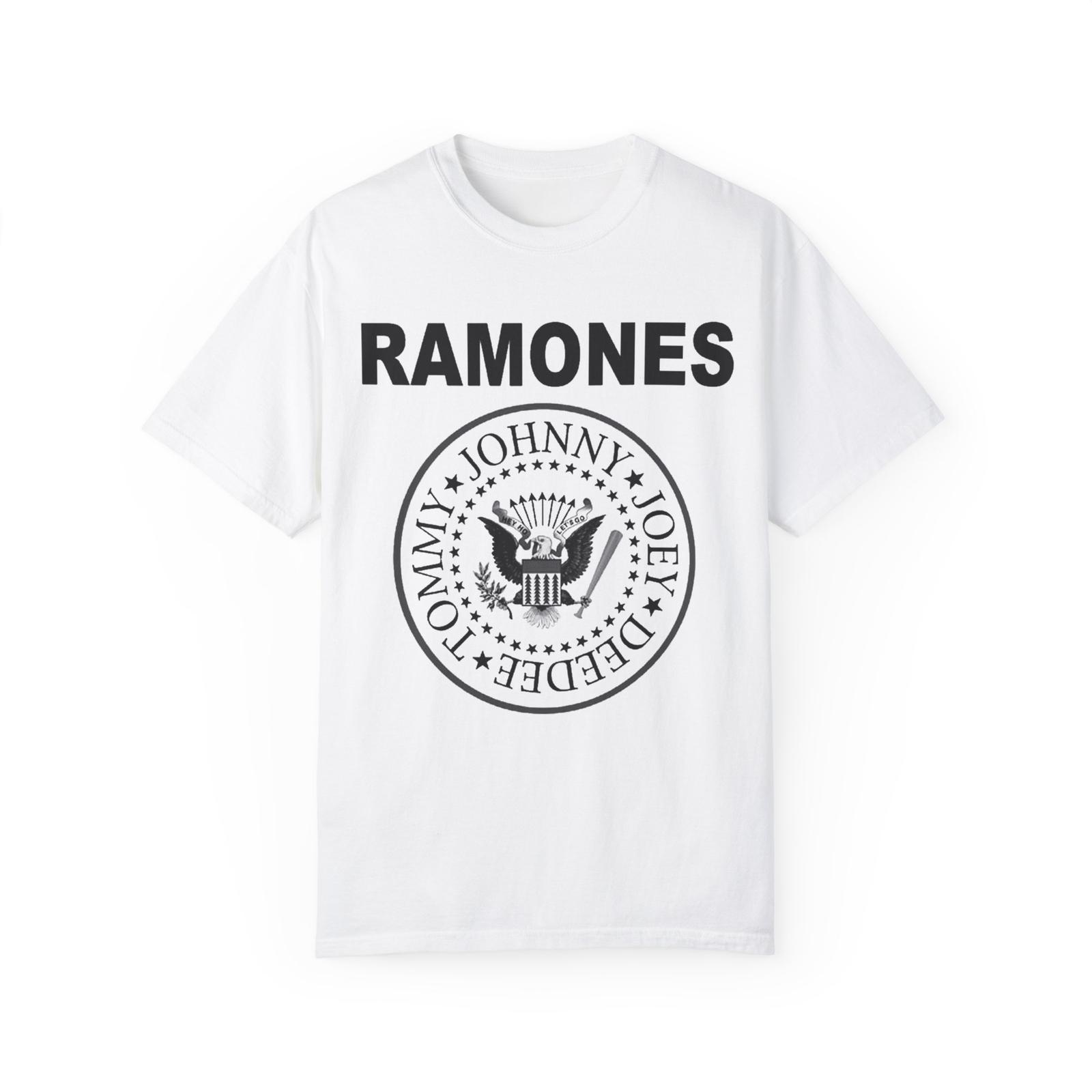 Ramones T-Shirt, Ramones Unisex Garment-Dyed Tee L