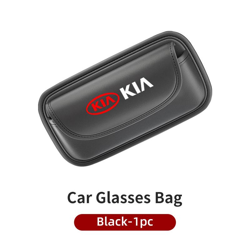 For KIA Car Sunshade Glasses Case Sun Visor Plate Organizer Bag Accessories Ceed Sportage Rio K5 K2 Optima Cerato Proceed Venga