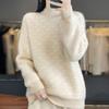 Women Sweater 100% Wool MODERN NEW SAGA Turtleneck Knit Pullover Thick Winter Jumpers Female Knit Tops