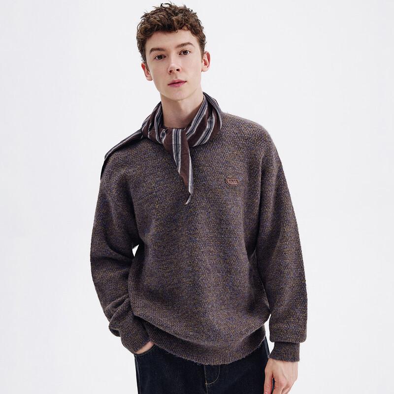 Navigare Men s Warm Crewneck Pullover Knit Sweater L