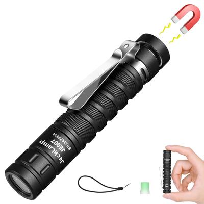 JeckLamp LED 550 IPX8 4 101m Beam AAA Battery Operated Light, Lumens, Waterproof, Modes, Distance, (JE007) (Black)