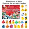 Duck Countdown Calendar 24 Days Countdown Calendar Stocking Stuffers Bath Toys for Festive Decoration Daily Family Activity