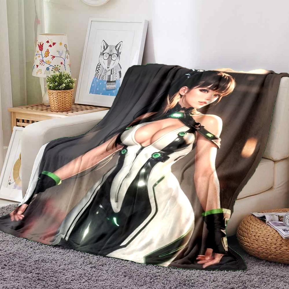Stellar Blade Anime Theme Flannel printed blanket suitable for all seasons suitable for living room office sofa and travel