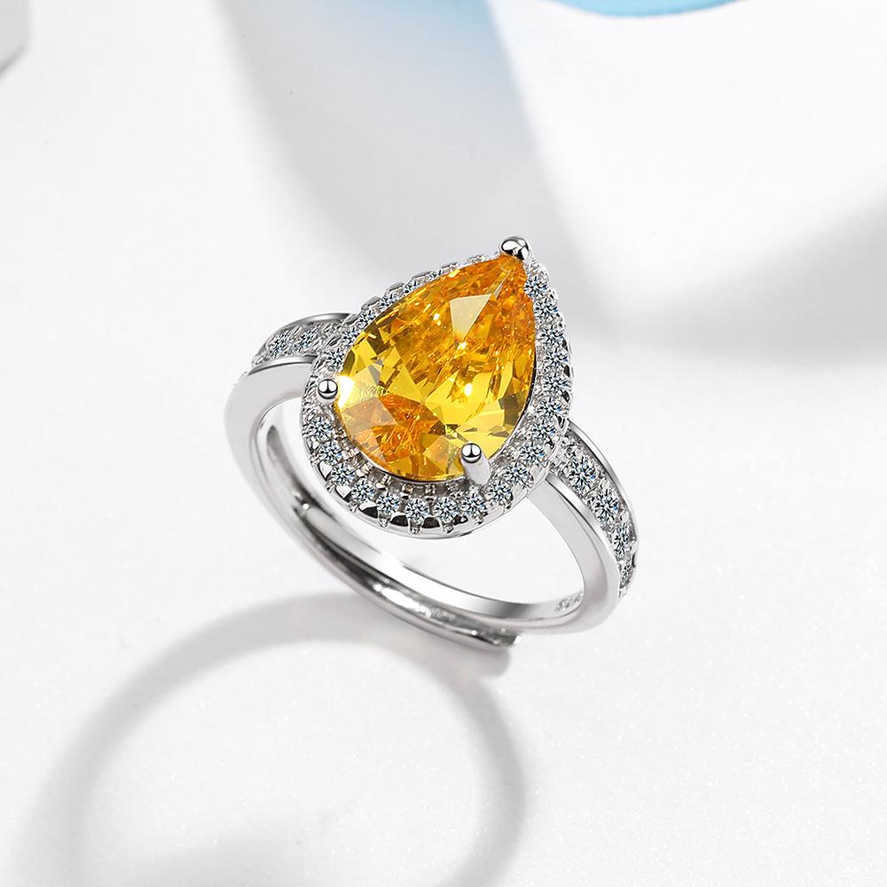 

Женские кольца Lindon из медного сплава, кремнезема и циркона, юбилейное ювелирное кольцо жёлтый