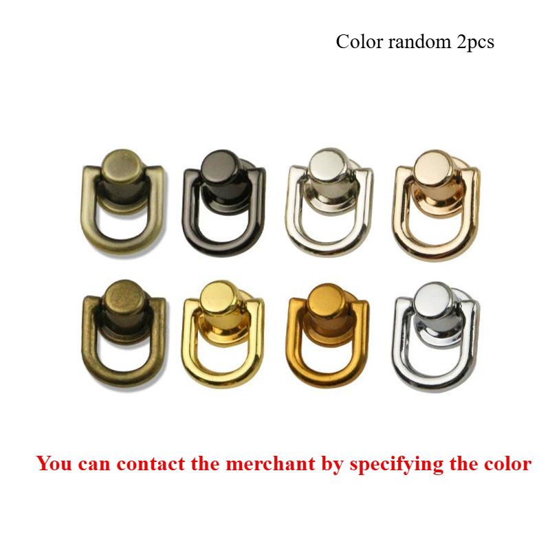 Rings Rivets for Leather Purse Stud Screw Metal Ring Studs Rivets for Wallet Strap Accessories Leather Purse Hardware