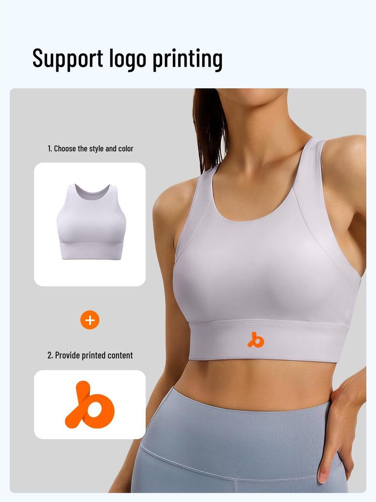 Stoßfester Damen-Sport-BH in I-Form - Elastisches Nylon-Tanktop für Yoga, Laufen & Fitness