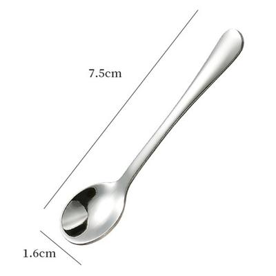Miniature Stainless Steel Spoons 8 Pack for Salt Sugar Pepper and Honey Use