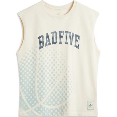 Li Ning Bad Five Letter Round Neck Comfortable Breathable Versatile Sleeveless Loose Vest Men Tops Rock-White Gray AVSU779-1