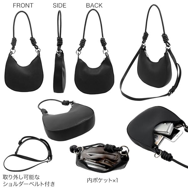 Kobe Lettuce Handle Shoulder Bag with Shoulder Korean Free Green Handbag, Bag, Strap, Style, Women's [B1617], Size,