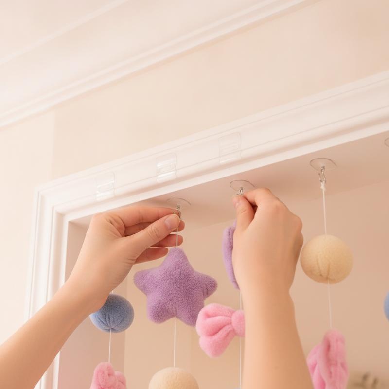 9-Strand Home Bedroom Curtain, Children'S Room Curtain, Wall Decoration, High-Value Appearance, No Drilling Required.