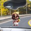 Car Rearview Mirror Ornament 2D Flat Hanging Pendant with Lanyard Easy To Hang Backpack Keychain Decoration