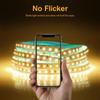 DC 24V 12V LED páskové světlo SMD 2835 120LEDS/M Flexibilní páska pro zakřivení kolem ohybů Diodová páska Dvouvrstvá měděná FPCB lampa