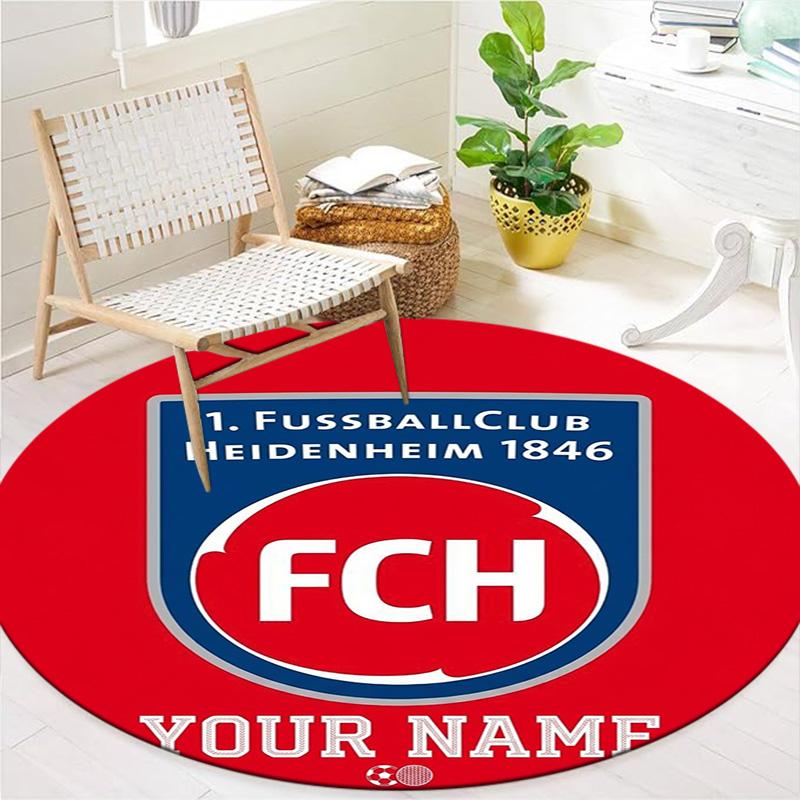 Fc Haim Logo Custom Name Round Area Rug Carpet Rug For Living Room Bedroom Sofa Playroom Decor Nonslip Floor Mat